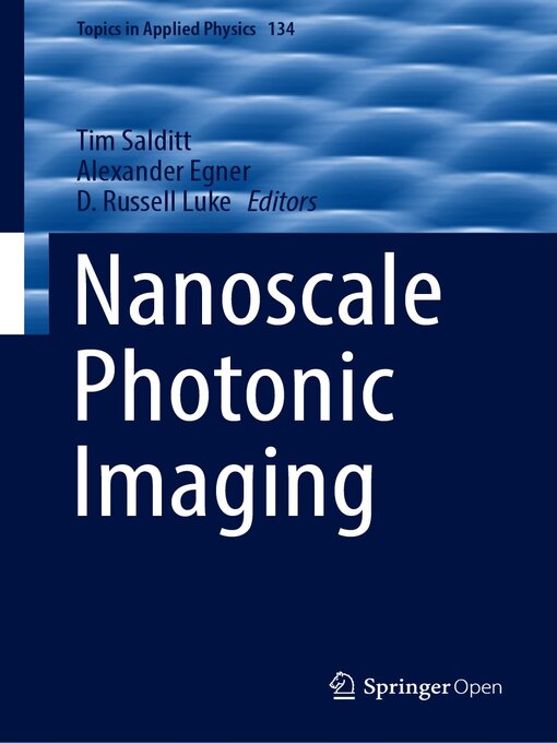 Title details for Nanoscale Photonic Imaging by Tim Salditt - Available